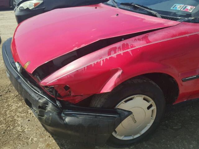 1Y1SK5467LZ168793 - 1990 GEO PRIZM BASE წითელი ფოტო 9