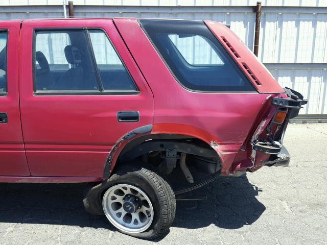 4S6CM58V5S4433617 - 1995 HONDA PASSPORT E RED photo 9