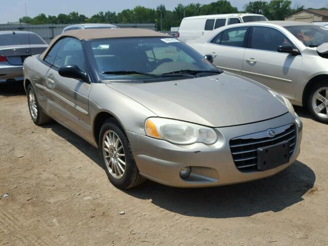 1C3EL55R04N104096 - 2004 CHRYSLER SEBRING LX GOLD photo 1