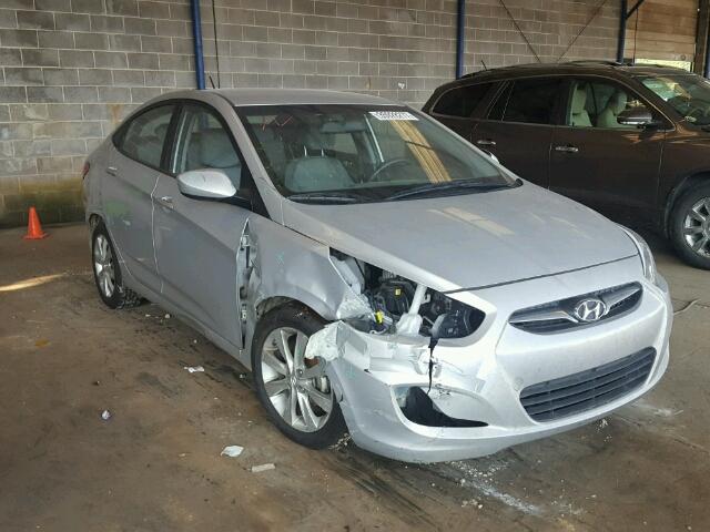 KMHCU4AE2EU611484 - 2014 HYUNDAI ACCENT GLS SILVER photo 1