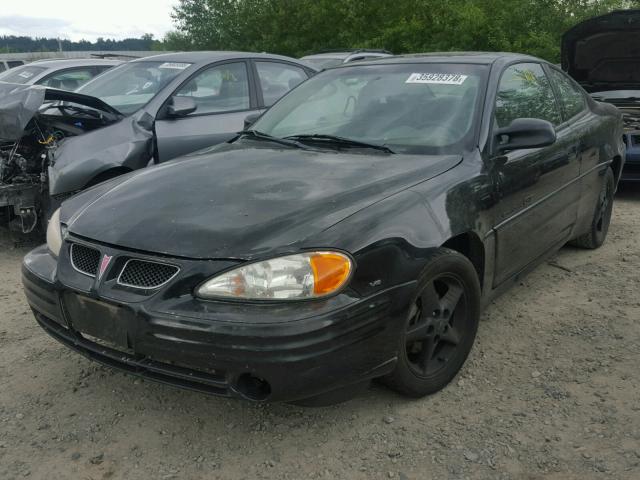 1G2NW12E41M528657 - 2001 PONTIAC GRAND AM G BLACK photo 2