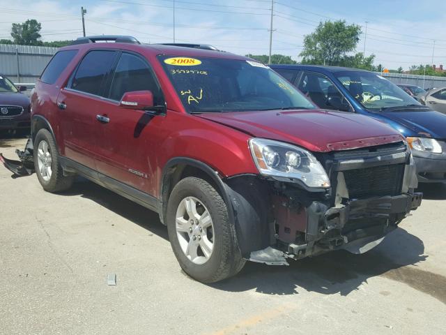 1GKEV33718J110468 - 2008 GMC ACADIA SLT მუქწითელი ფოტო 1