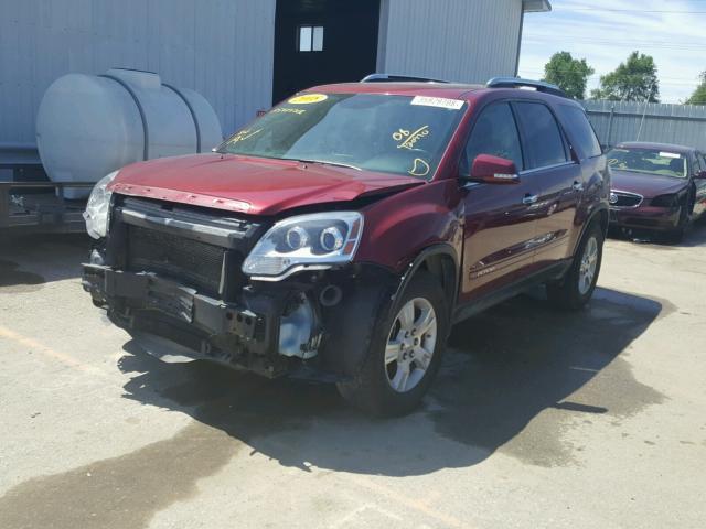 1GKEV33718J110468 - 2008 GMC ACADIA SLT მუქწითელი ფოტო 2