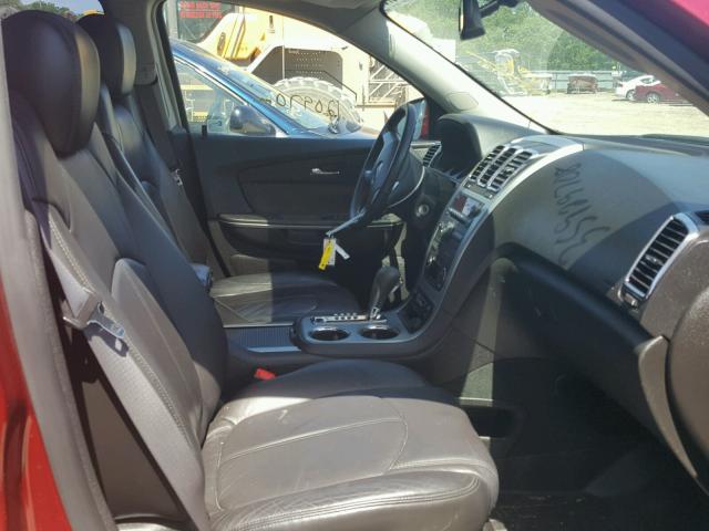 1GKEV33718J110468 - 2008 GMC ACADIA SLT მუქწითელი ფოტო 5