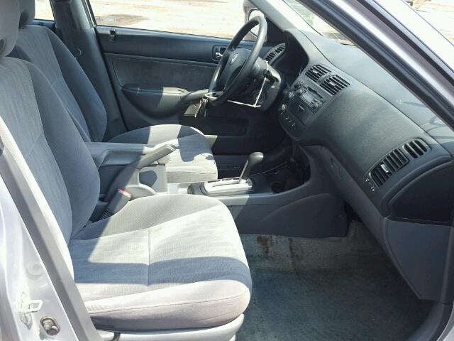 2HGES26724H577180 - 2004 HONDA CIVIC EX ვერცხლისფერი ფოტო 5
