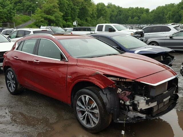 SJKCH5CR8HA022005 - 2017 INFINITI QX30 BASE BURGUNDY photo 1