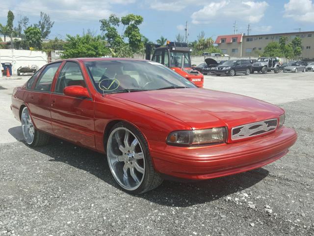 1G1BL52P9TR107063 - 1996 CHEVROLET CAPRICE / RED photo 1