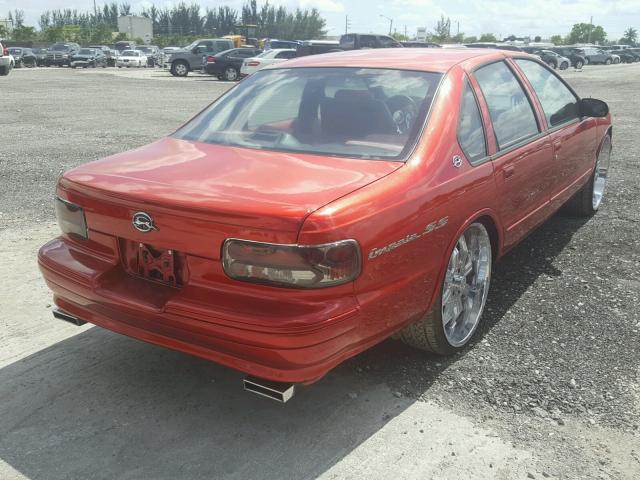 1G1BL52P9TR107063 - 1996 CHEVROLET CAPRICE / RED photo 4