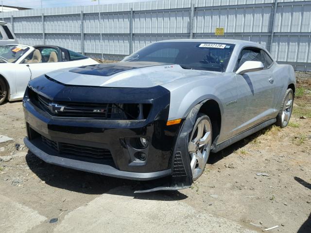 2G1FL1EP7D9803194 - 2013 CHEVROLET CAMARO ZL1 SILVER photo 2