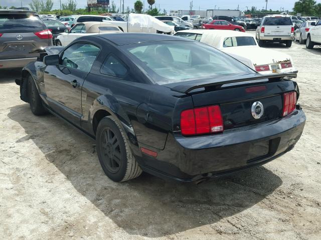 1ZVHT82H955164348 - 2005 FORD MUSTANG GT BLACK photo 3