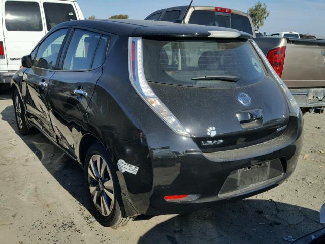 1N4BZ0CP1GC303259 - 2016 NISSAN LEAF SV BLACK photo 3