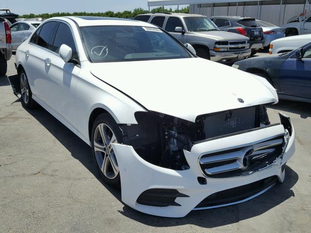 WDDZF4KB7JA377809 - 2018 MERCEDES-BENZ E 300 4MAT WHITE photo 1