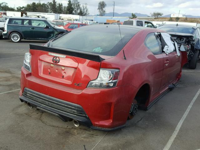 JTKJF5C75GJ026454 - 2016 TOYOTA SCION TC 红色 照片 4