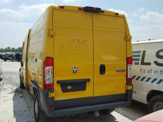 3C6TRVDG9JE108415 - 2018 RAM PROMASTER 黄色 照片 3