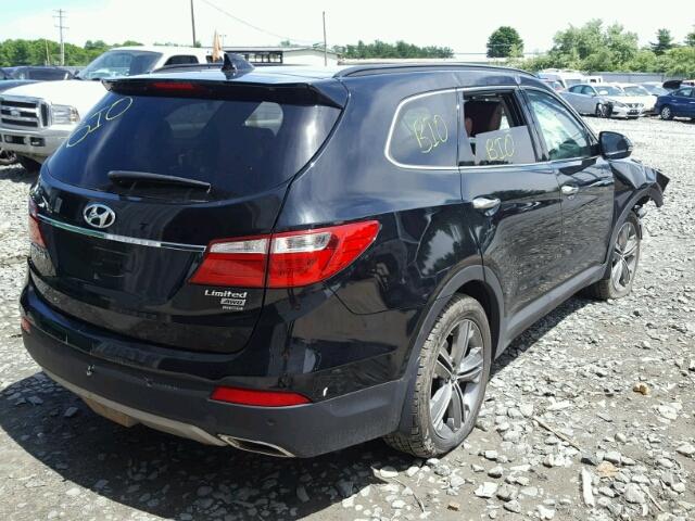 KM8SRDHF3EU082204 - 2014 HYUNDAI SANTA FE L BLACK photo 4