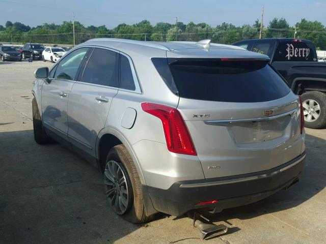 1GYKNDRS8HZ285148 - 2017 CADILLAC XT5 LUXURY SILVER photo 3