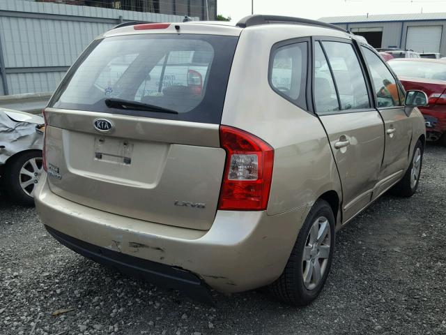 KNAFG526687126240 - 2008 KIA RONDO LX TAN photo 4