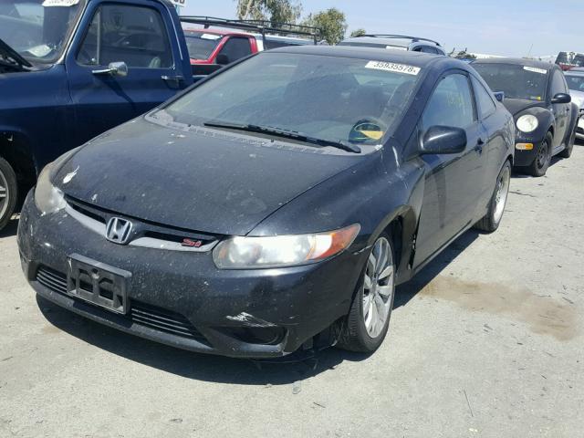 2HGFG21568H700478 - 2008 HONDA CIVIC SI BLACK photo 2