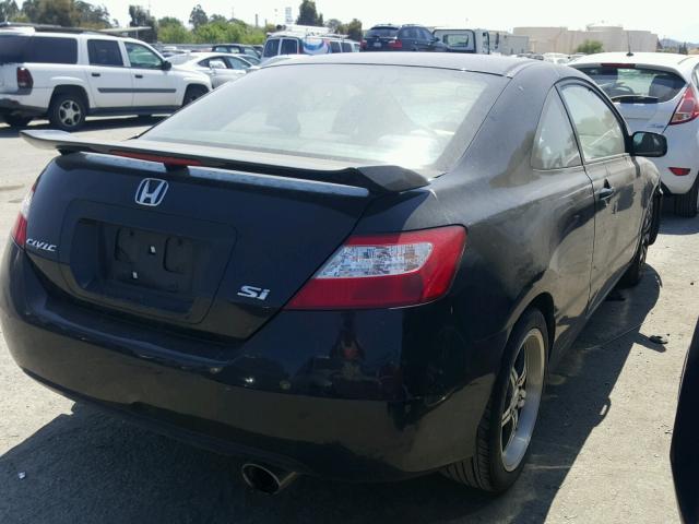 2HGFG21568H700478 - 2008 HONDA CIVIC SI BLACK photo 4