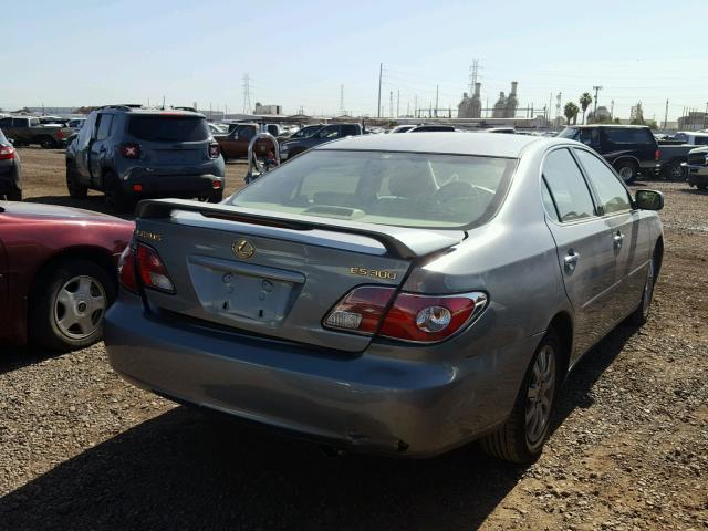 JTHBF30G320007760 - 2002 LEXUS ES 300 GRAY photo 4