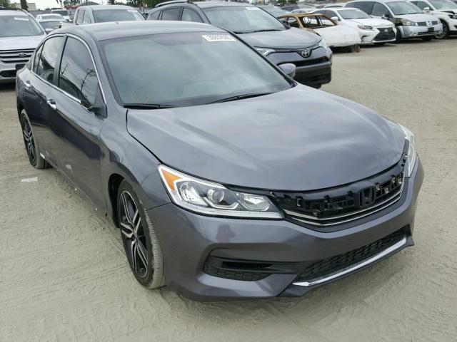 1HGCR2F52HA122657 - 2017 HONDA ACCORD SPO ნაცრისფერი ფოტო 1
