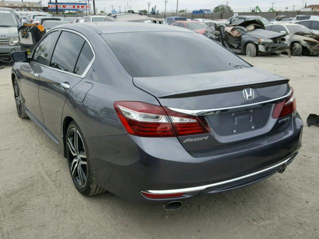 1HGCR2F52HA122657 - 2017 HONDA ACCORD SPO ნაცრისფერი ფოტო 3