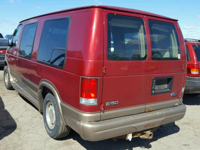 1FDRE14W6YHB54802 - 2000 FORD ECONOLINE RED photo 3