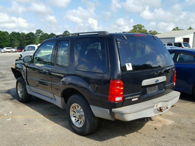 1FMYU60E51UA51330 - 2001 FORD EXPLORER S BLACK photo 3