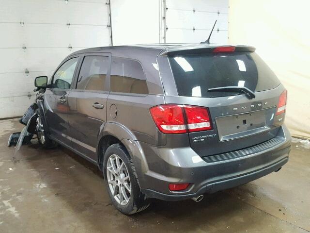 3C4PDDEG8HT596554 - 2017 DODGE JOURNEY GT GRAY photo 3