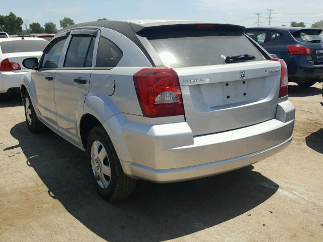 1B3HB28A49D172870 - 2009 DODGE CALIBER SE SILVER photo 3