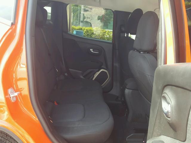 ZACCJABT7GPE09589 - 2016 JEEP RENEGADE L ORANGE photo 6