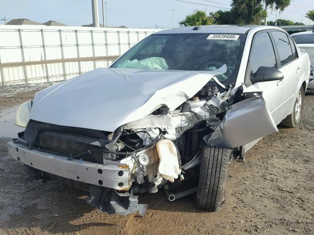 1G1ZT54825F126143 - 2005 CHEVROLET MALIBU LS SILVER photo 2