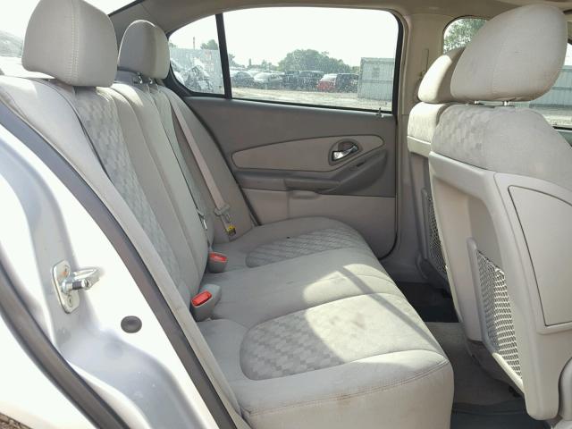 1G1ZT54825F126143 - 2005 CHEVROLET MALIBU LS SILVER photo 6