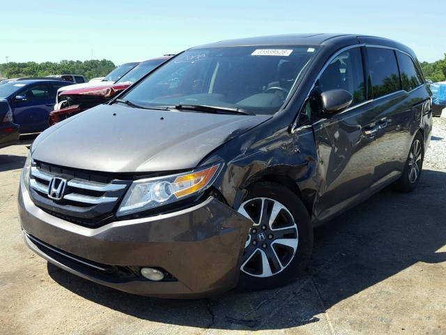 5FNRL5H91FB021254 - 2015 HONDA ODYSSEY TO GRAY photo 2