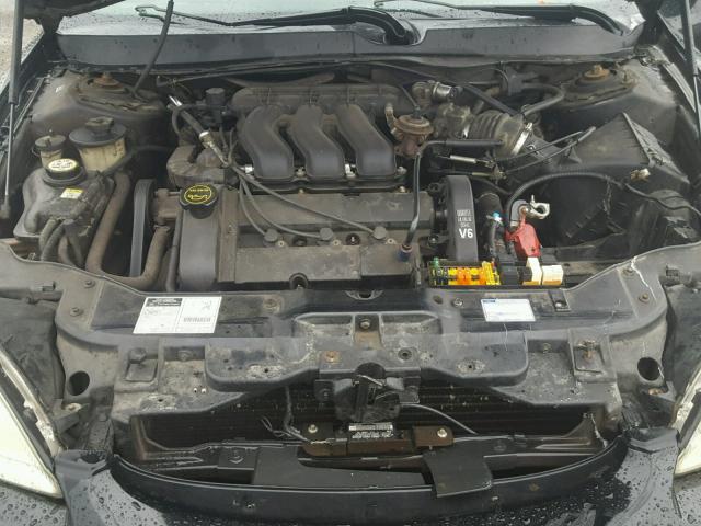 1FAFP56S61G272417 - 2001 FORD TAURUS SEL BLACK photo 7