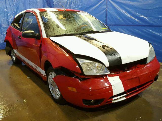 3FAFP31N05R143819 - 2005 FORD FOCUS ZX3 RED photo 1