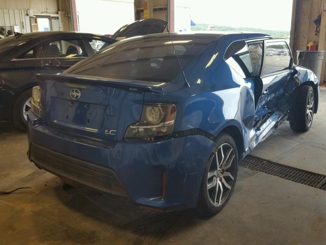 JTKJF5C79E3072855 - 2014 TOYOTA SCION TC 蓝色 照片 4