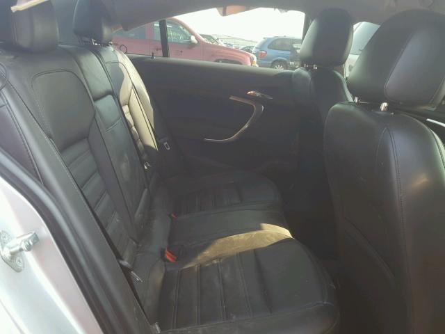 2G4GV5GV6C9215175 - 2012 BUICK REGAL GS SILVER photo 6