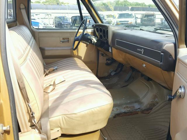 2GCCC14D8E1111026 - 1984 CHEVROLET C10 GOLD photo 5