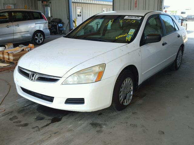 1HGCM55157A222510 - 2007 HONDA ACCORD VAL WHITE photo 2