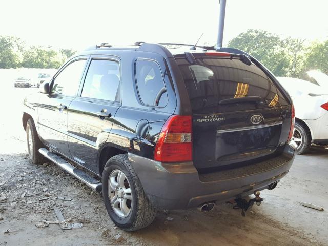 KNDJF723677427154 - 2007 KIA SPORTAGE E BLACK photo 3