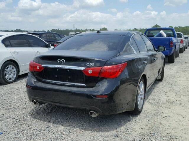 JN1BV7AP8EM672115 - 2014 INFINITI Q50 BASE BLACK photo 4