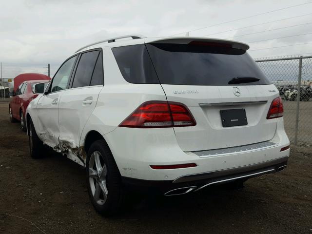 4JGDA5HB6JB057807 - 2018 MERCEDES-BENZ GLE 350 4M WHITE photo 3