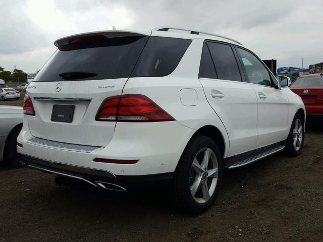 4JGDA5HB6JB057807 - 2018 MERCEDES-BENZ GLE 350 4M WHITE photo 4