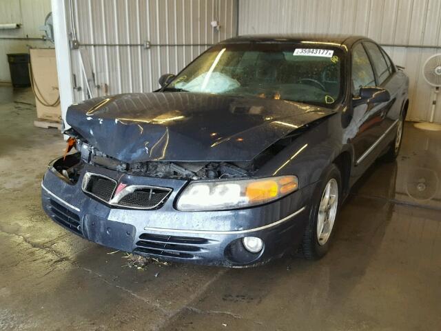 1G2HX54K2Y4254485 - 2000 PONTIAC BONNEVILLE BLUE photo 2