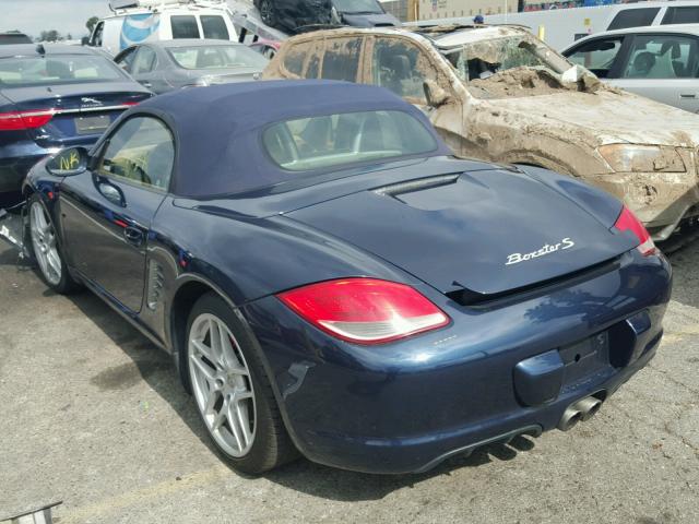 WP0CB2A89AS730261 - 2010 PORSCHE BOXSTER S BLUE photo 3