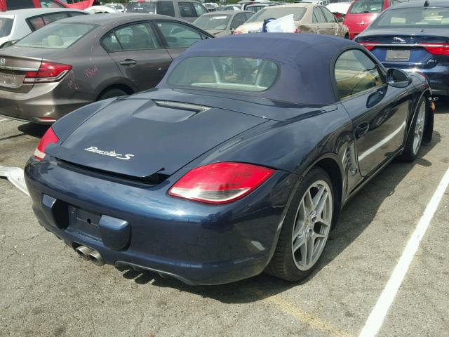 WP0CB2A89AS730261 - 2010 PORSCHE BOXSTER S BLUE photo 4