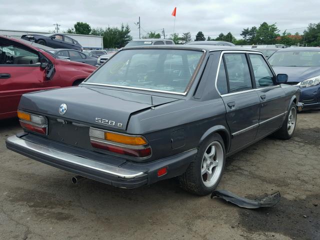 WBADK8308F9656521 - 1985 BMW 528 E AUTO GRAY photo 4