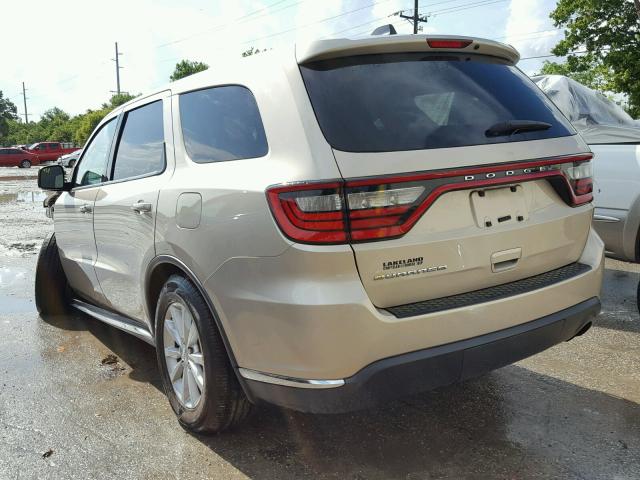 1C4RDHAG5EC277822 - 2014 DODGE DURANGO SX GOLD photo 3