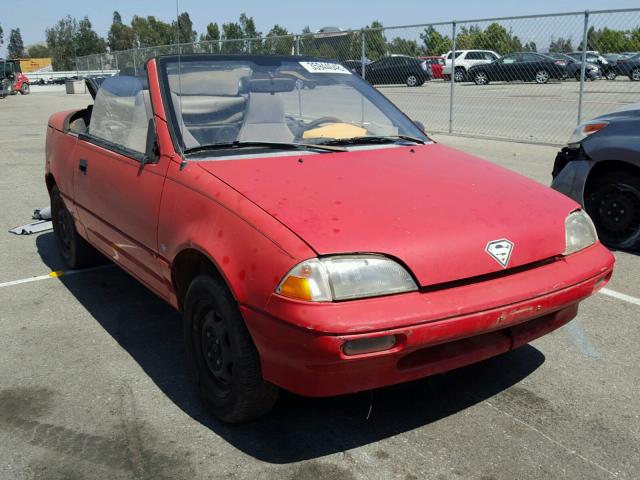 JG1MR336XMK600889 - 1991 GEO METRO LSI RED photo 1